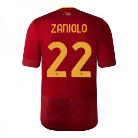 Fotbalové dres AS Řím Zaniolo 22 Domácí 2022-23 Krátký Rukáv